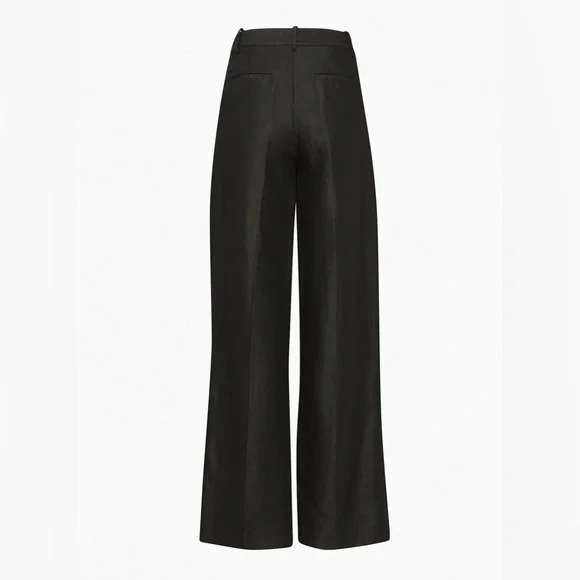 NWT - Aritzia Wilfred The Effortless Pant™ Linen - Size 6 - Black - Picture 2 of 9